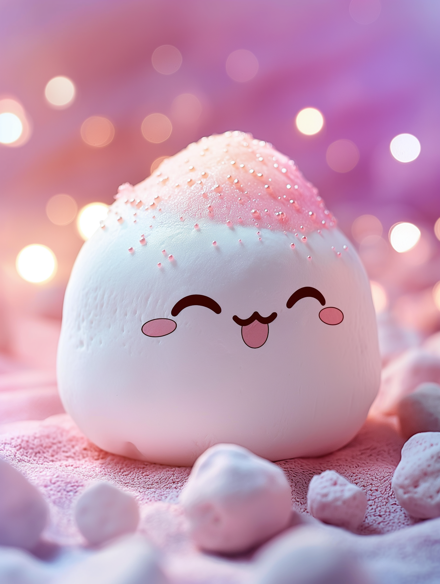 Whimsical Marshmallow Character