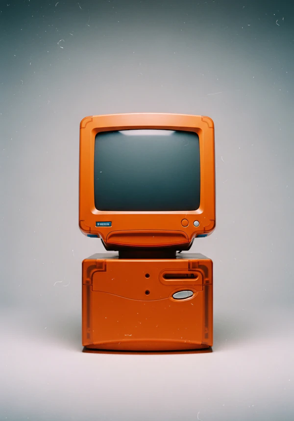 Retro Orange Computer