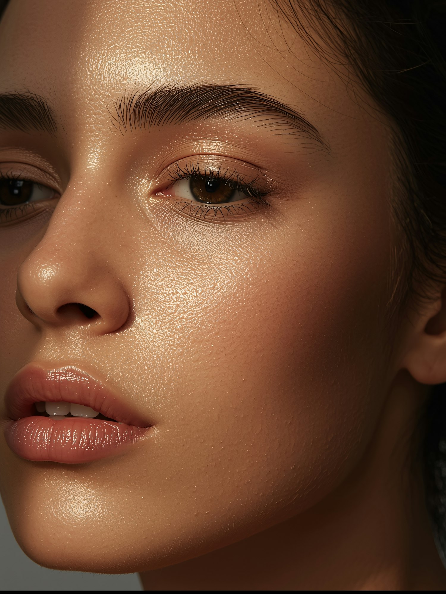 Close-Up Facial Portrait