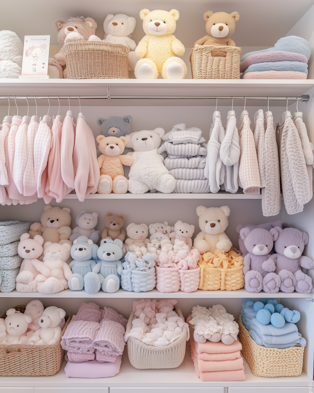 Organized Baby Closet