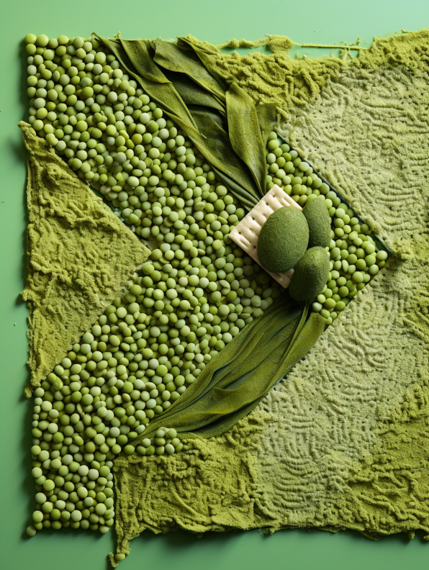 Green Peas Medley in Textures and Forms