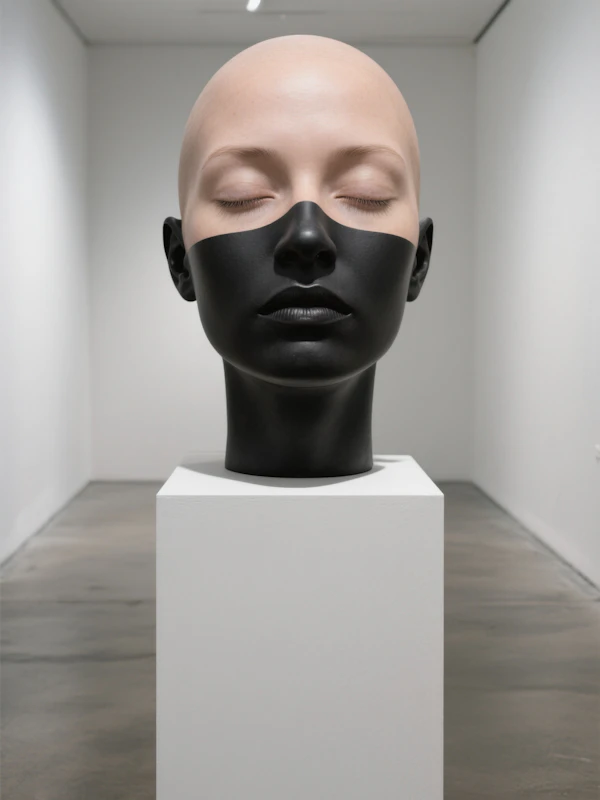 Modern Head Sculpture