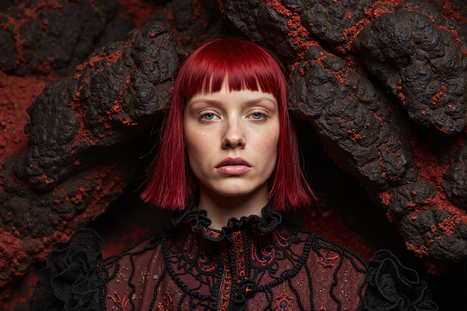 Striking Red Hair Portrait