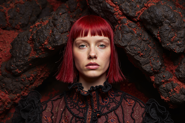 Striking Red Hair Portrait