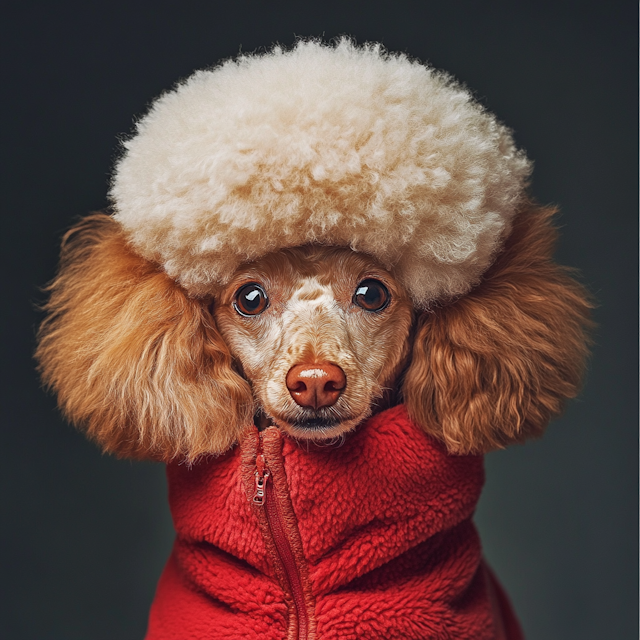 Striking Poodle Portrait