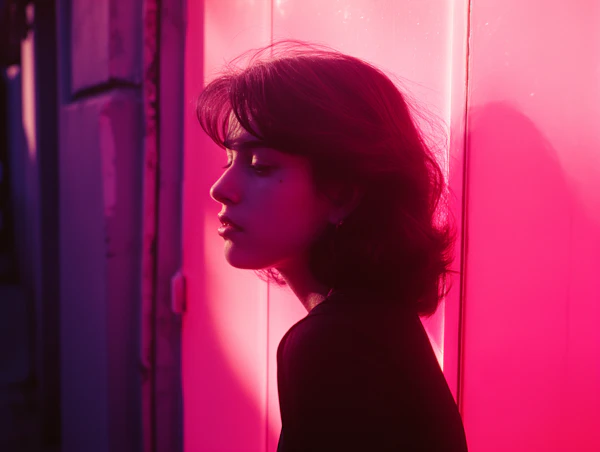 Serene Pink Contemplation