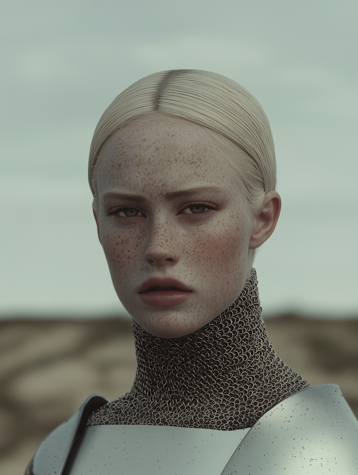 Ethereal Portrait with Chainmail