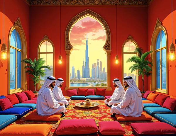 Luxurious Emirati Gathering