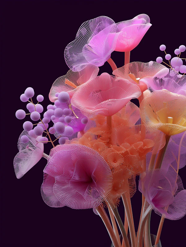 Abstract Floral Artwork