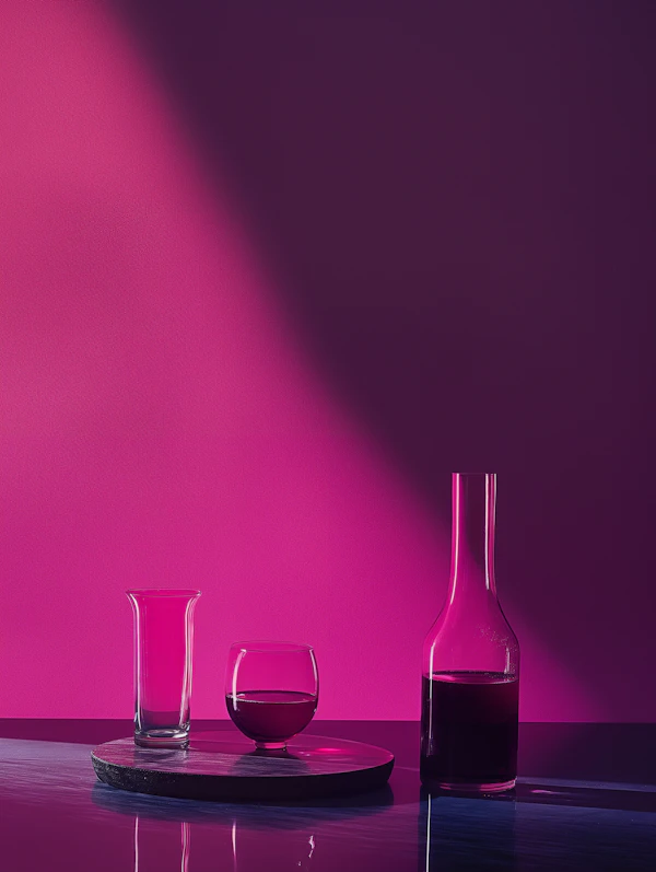 Monochromatic Pink Still Life