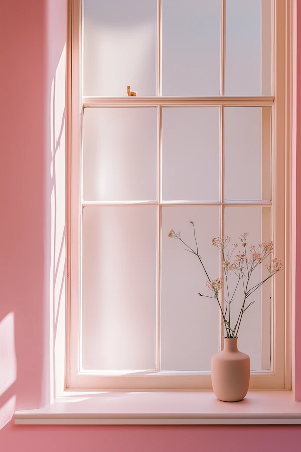 Minimalist Pink Room