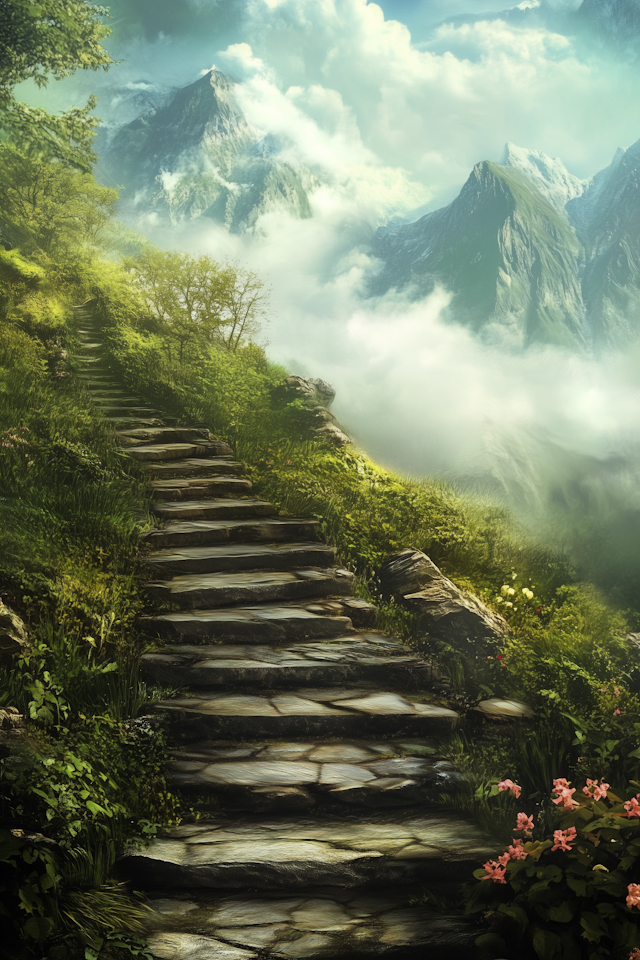 Serene Mountain Path