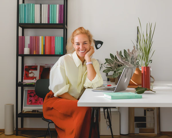 Cheerful Workspace Scene