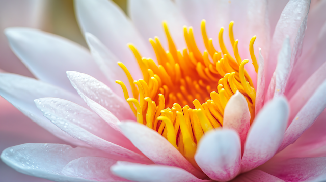 Close-up Water Lily Blossom