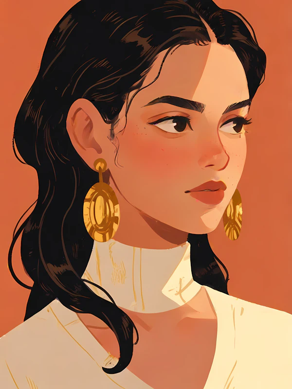 Stylized Woman Illustration
