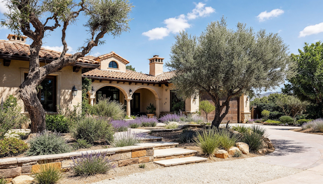 Mediterranean House with Gardens