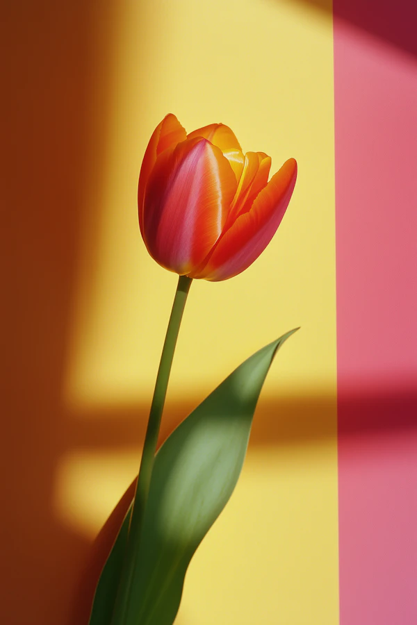 Vibrant Tulip Close-Up