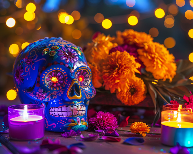 Day of the Dead Celebration Skull