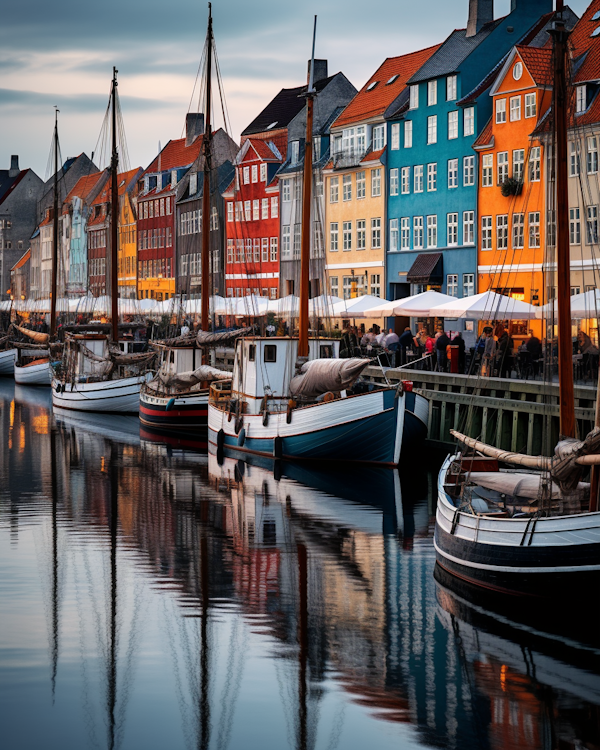 Sunset Serenity at the Colorful Harbor