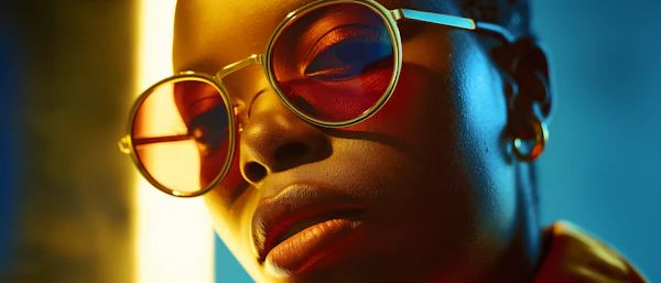 Dual-Toned Portrait with Sunglasses