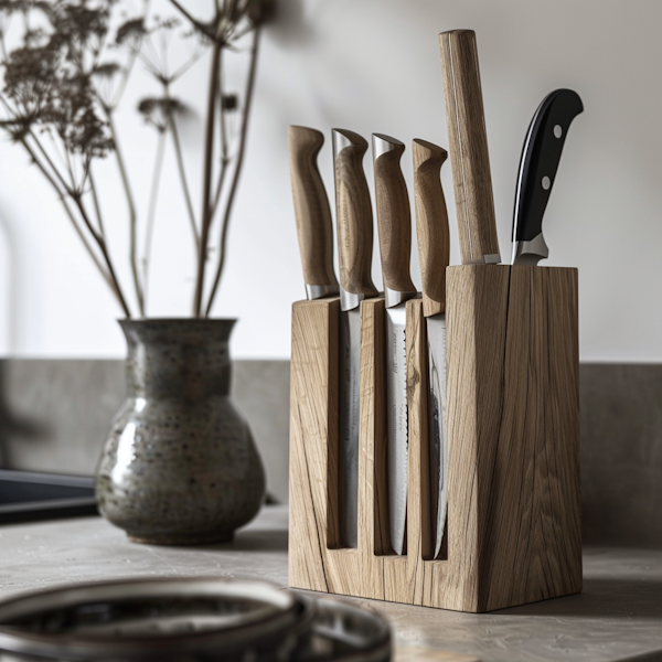 Contemporary Kitchen Knife Block