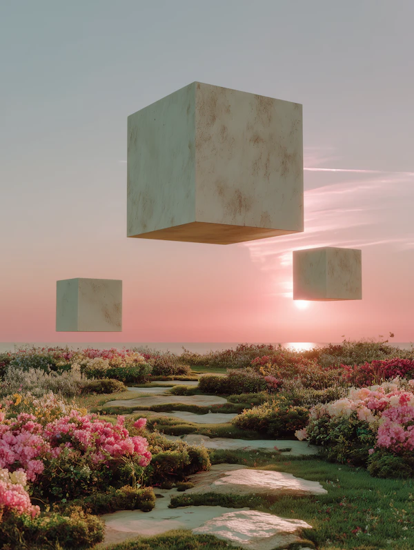 Surreal Garden Scene