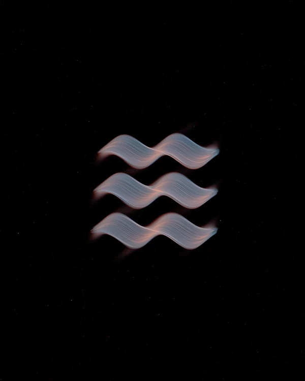 Glowing Wavy Lines