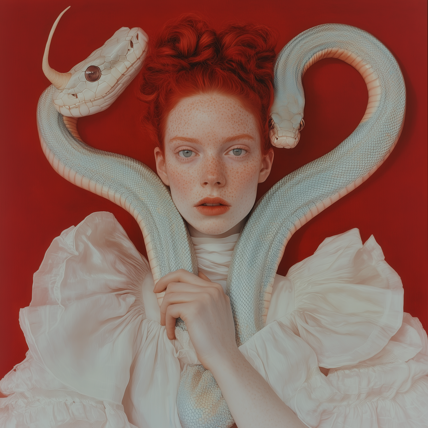 Ethereal Woman with Snake