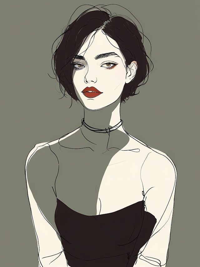 Stylized Woman Illustration