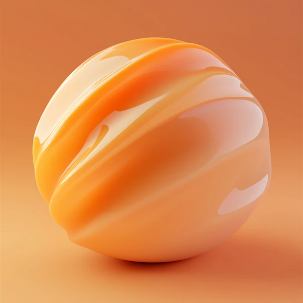 Abstract Orange Sphere
