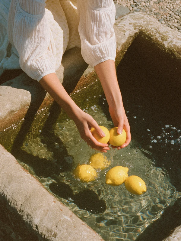 Washing Lemons Scene