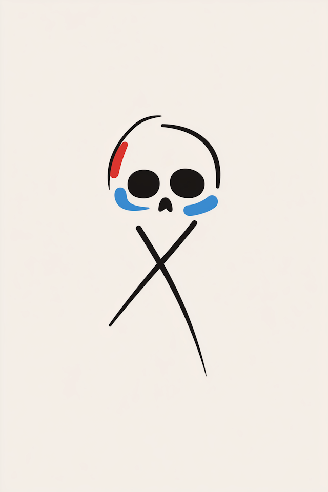 Minimalist Skull Illustration