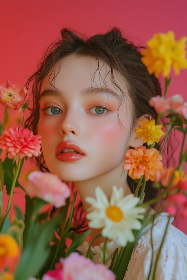 Floral Portrait Beauty