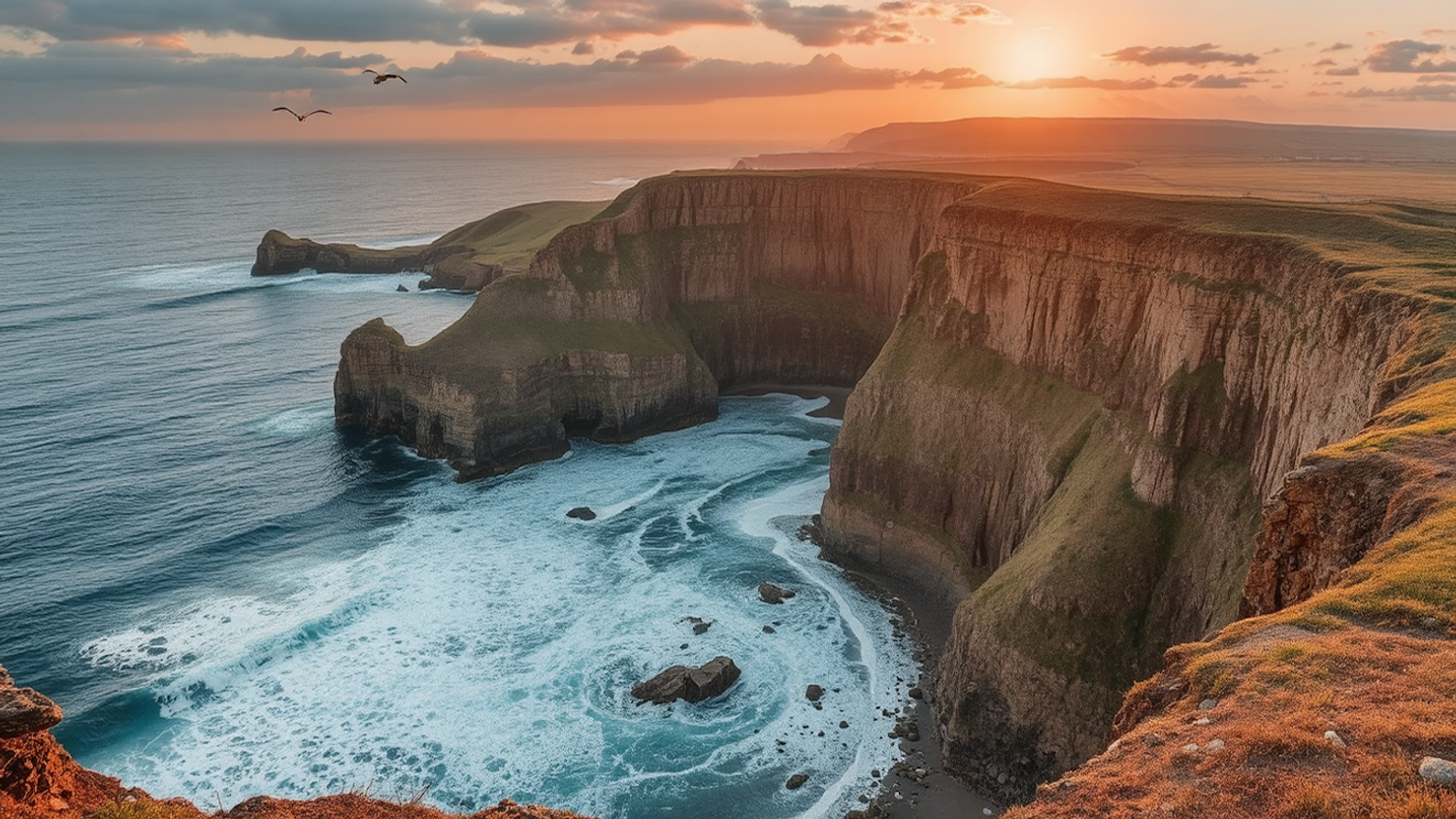 Coastal Sunset Landscape