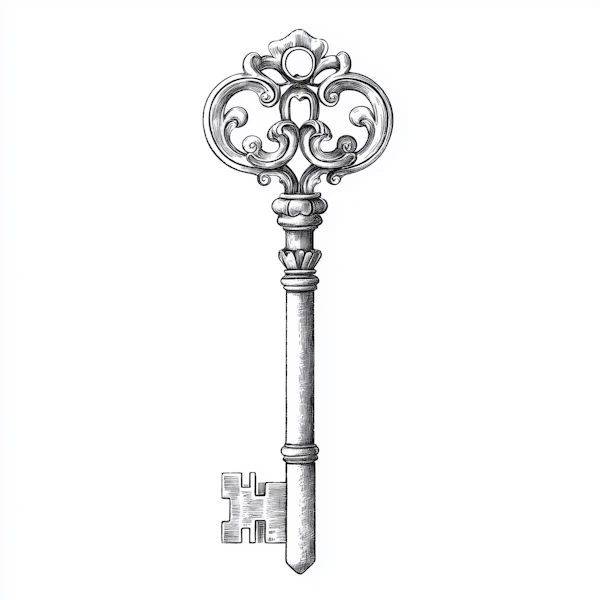 Ornate Vintage Key