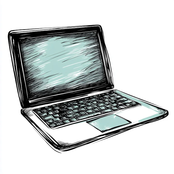 Stylized Laptop Art