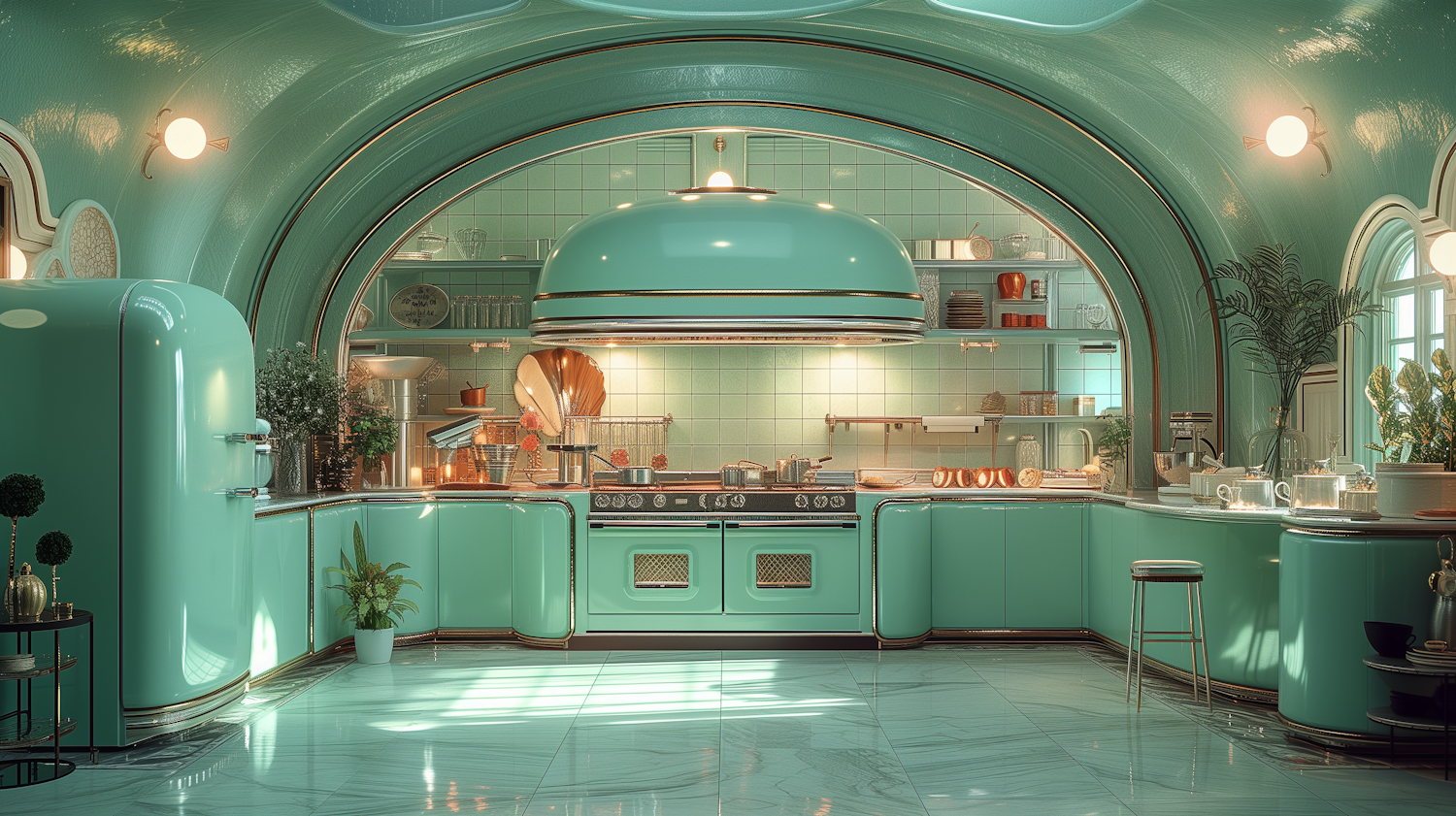 Art Deco Kitchen Interior