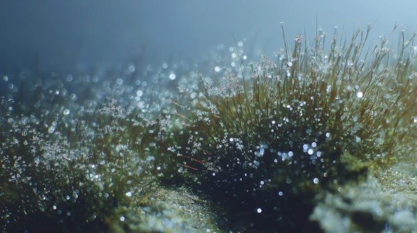 Dewy Moss Close-Up