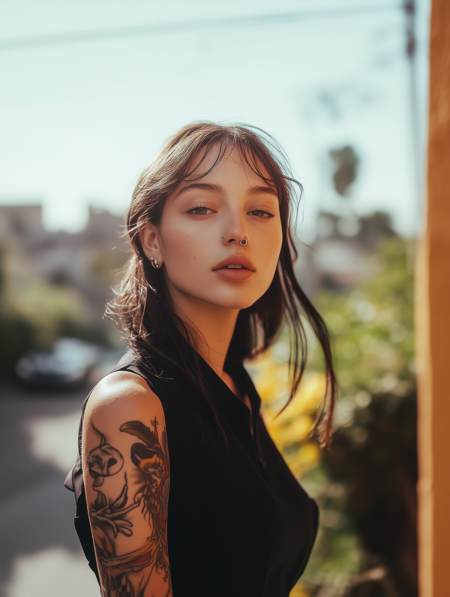 Young Woman with Tattoo