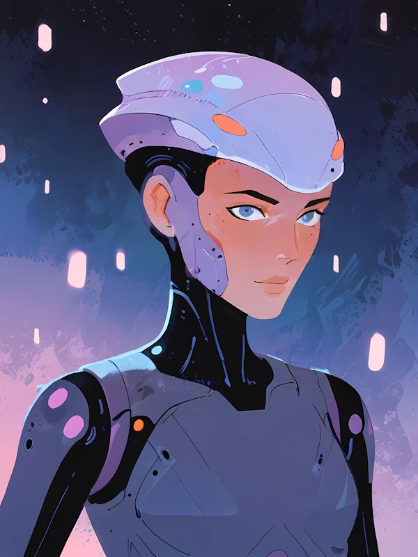 Futuristic Humanoid Figure