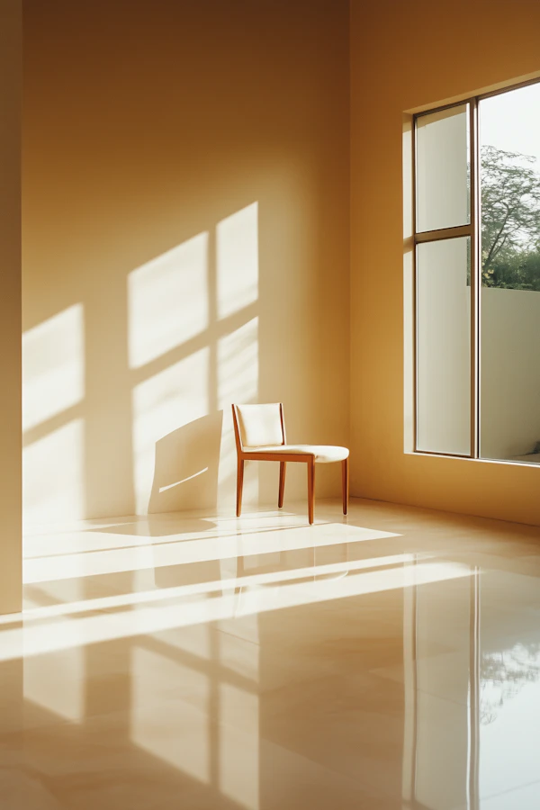 Minimalist Interior with Chair