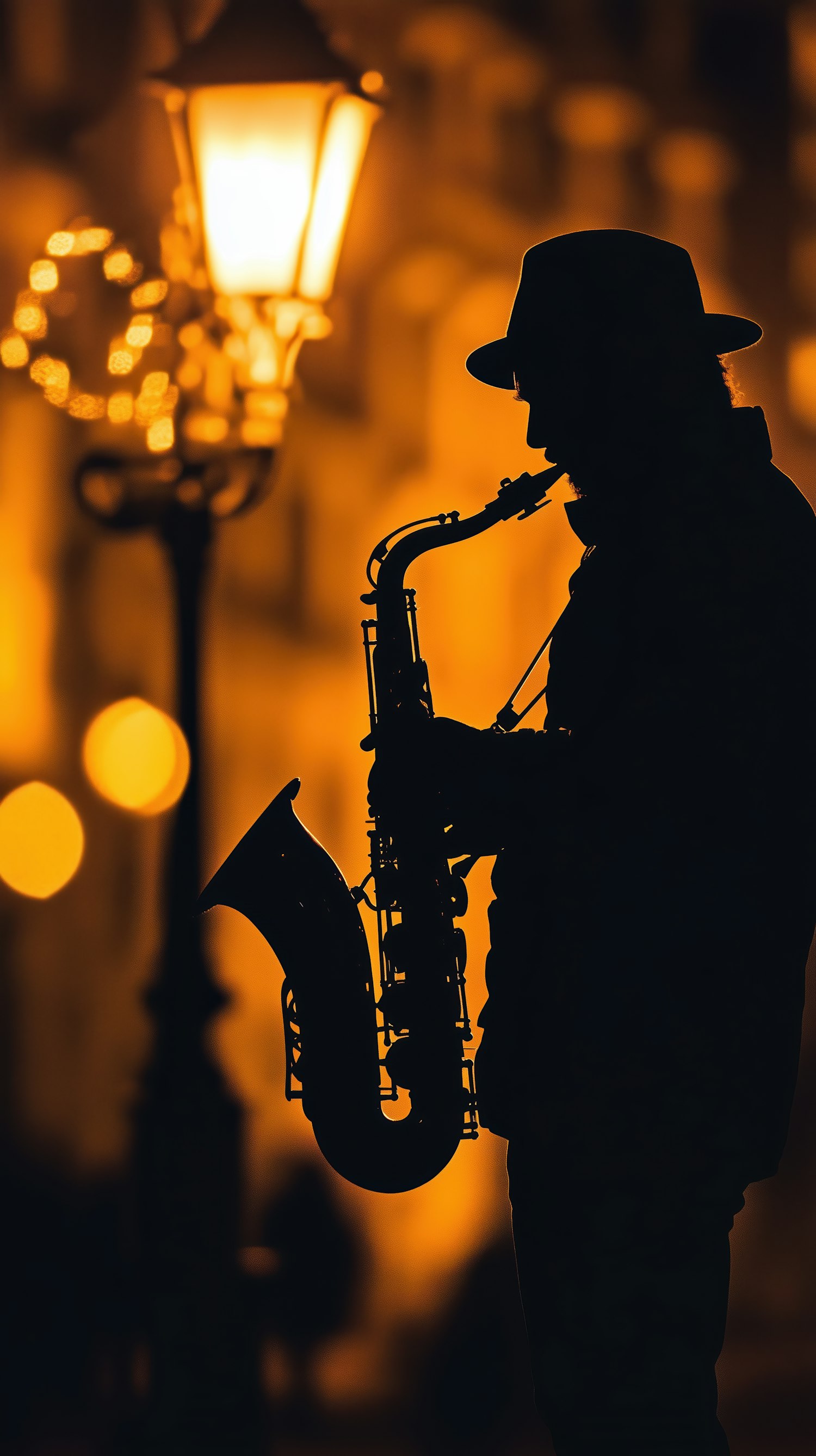 Silhouette of Saxophonist