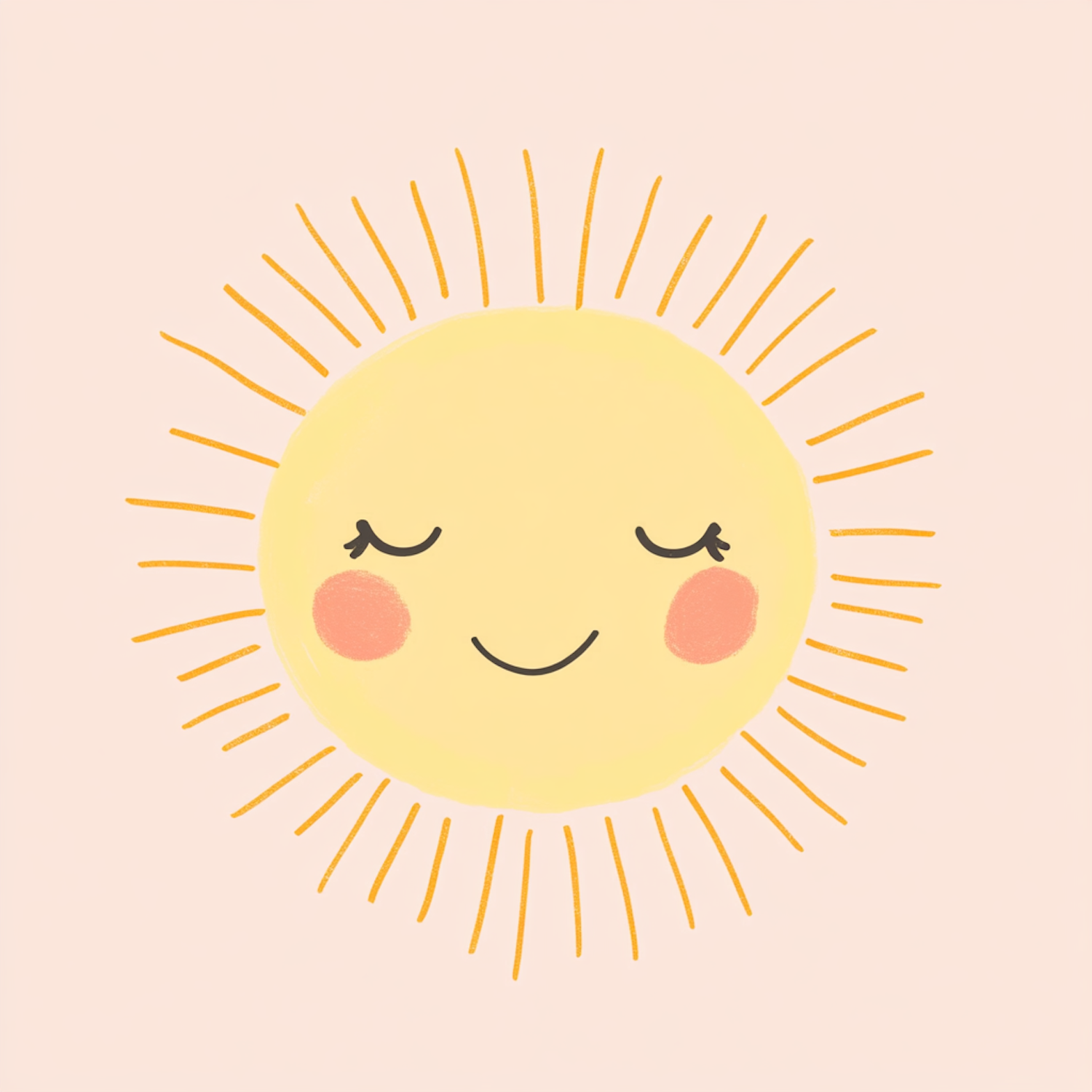 Smiling Sun Illustration