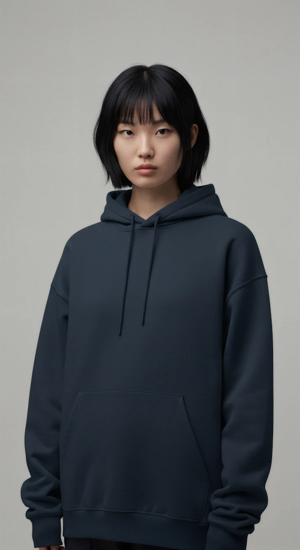 Portrait of a Person in a Dark Hoodie