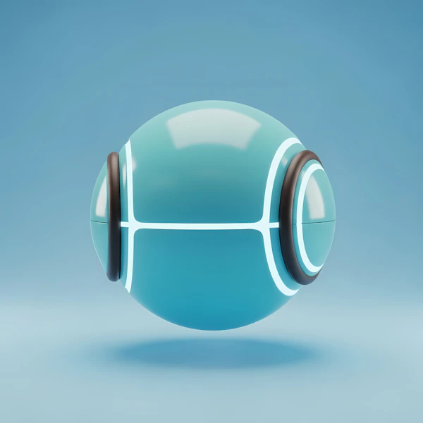 Futuristic Blue Sphere