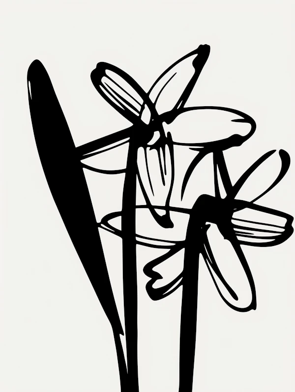 Minimalist Daffodils