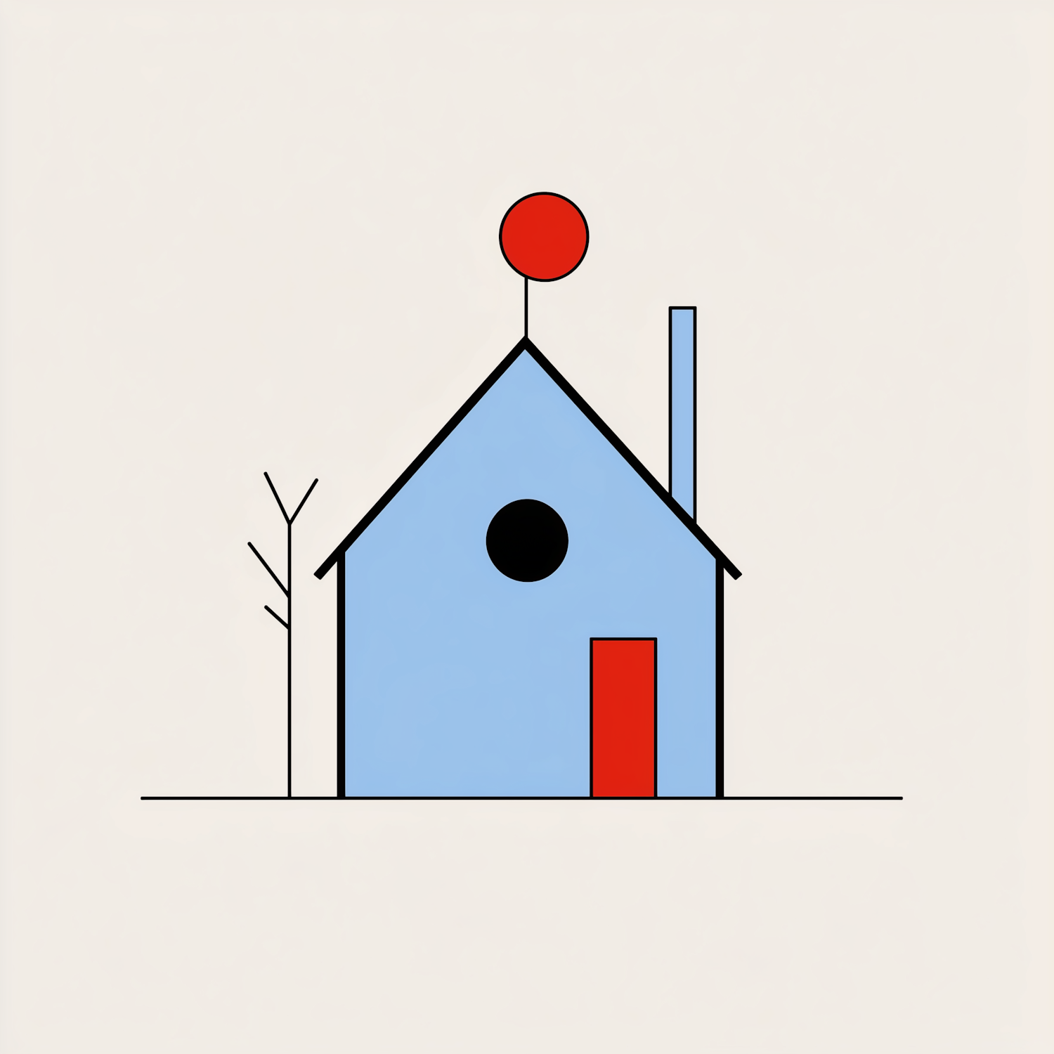 Minimalist House Illustration