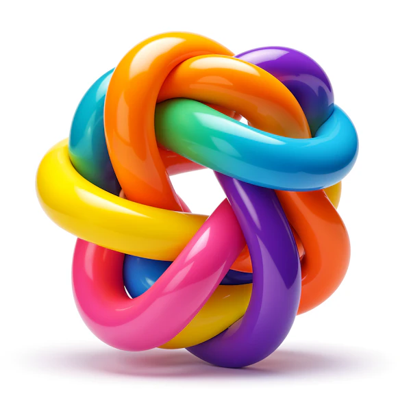 Colorful 3D Knot