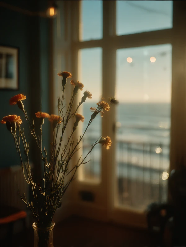 Sunlit Flower Vase