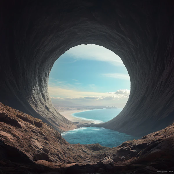 Cave View to Coastline